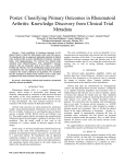 Classifying Primary Outcomes in Rheumatoid Arthritis