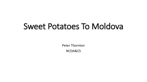 Peter Thornton Moldova NC Dept of Agriculture