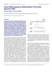 Direct DNA sequence determination from total