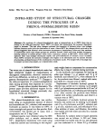 infra-red study of structural changes during the pyrolysis of a phenol