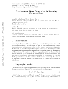 Gravitational Wave Generation in Rotating Compact Stars