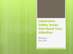 Laboratory Safety Issues that Need Your Attention