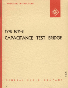 capacitance test bridge