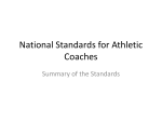 national standards for athletic coaches