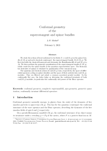 Conformal geometry of the supercotangent and spinor