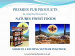 premier pub products in conjunction with natures finest products
