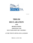 tbilisi declaration