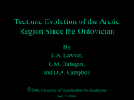 Tectonic Evolution of the Arctic Region