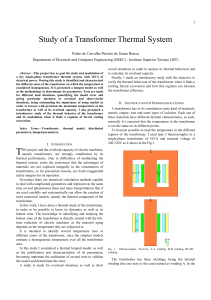 Study of a Transformer Thermal System