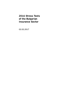 2016 Stress Tests of the Bulgarian Insurance Sectorpdf / 1.02 MB