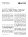 Acoustic emission and released seismic energy