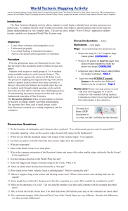 World Tectonic Mapping Activity