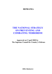 the national strategy on preventing and combating terrorism