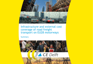 Infrastructure and external cost coverage of road freight