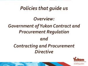 Overview: Contracting and Procurement Regulation and Contracting