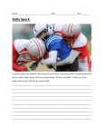 Name: Date: Core: ______ Daily Spark In contact sports like football