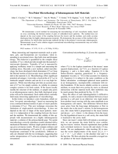 Two-Point Microrheology of Inhomogeneous Soft Materials