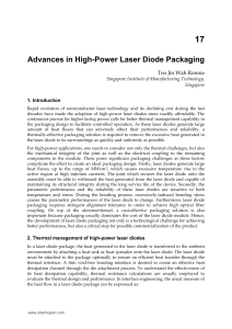 Advances in High-Power Laser Diode Packaging