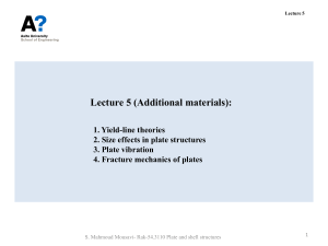 Part II: Applications of plate and shell theories