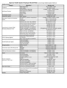 Benefit Rider - Sparrow Health System