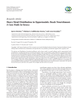 Heavy Metal Distribution in Opportunistic Beach Nourishment: A