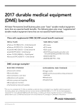 2017 DME Benefits Flyer