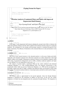 Vibration Analysis of Laminated Plates and Shells with Improved