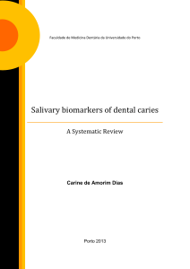 Salivary biomarkers of dental caries