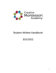 Student Athlete Handbook - Creative Montessori Academy