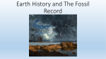 Earth History and The Fossil Record