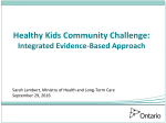 Healthy Kids Strategy / Healthy Kids Community Challenge