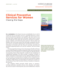 Clinical Preventive Services for Women – Closing the Gaps
