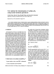 New method for determination of surface pK, using second harmonic