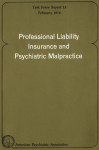 Professional liability insurance and psychiatric malpractice