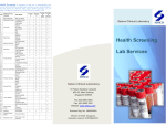 Health Screening Lab Services