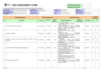 RECORD OF RISK ASSESSMENT