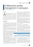 Collaborative quality management in aerospace
