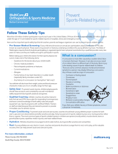 Prevent Sports-Related Injuries