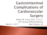 Gastrointestinal Complications of Cardiothoracic Surgery