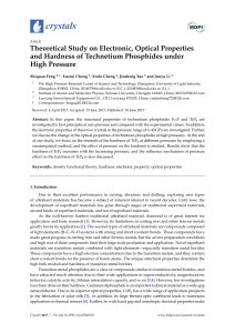 Theoretical Study on Electronic, Optical Properties and