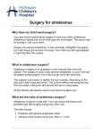 Surgery for strabismus - Hamilton Health Sciences