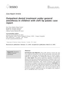 Outpatient dental treatment under general anesthesia in children