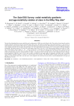 radial metallicity gradients and age-metallicity relation of stars in the