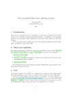 Notes on global shear wave splitting analysis