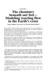 Modeling reacting flow in the Earth`s crust