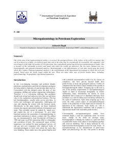 Micropaleontology in Petroleum Exploration