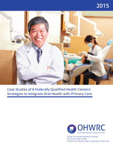 Case Studies of 8 Federally Qualified Health Centers