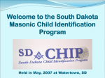 Welcome to the South Dakota Masonic Child Identification Program