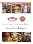 Good Times Restaurants Inc. 2016 Annual Report