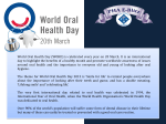 World Oral Health Day - The Public Hospitals Authority of The